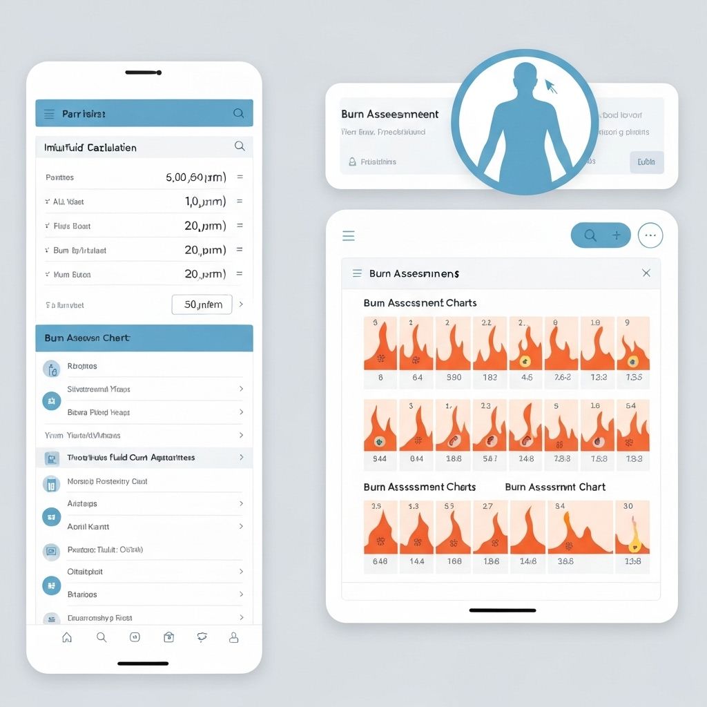 Burns & IV Fluids App Preview
