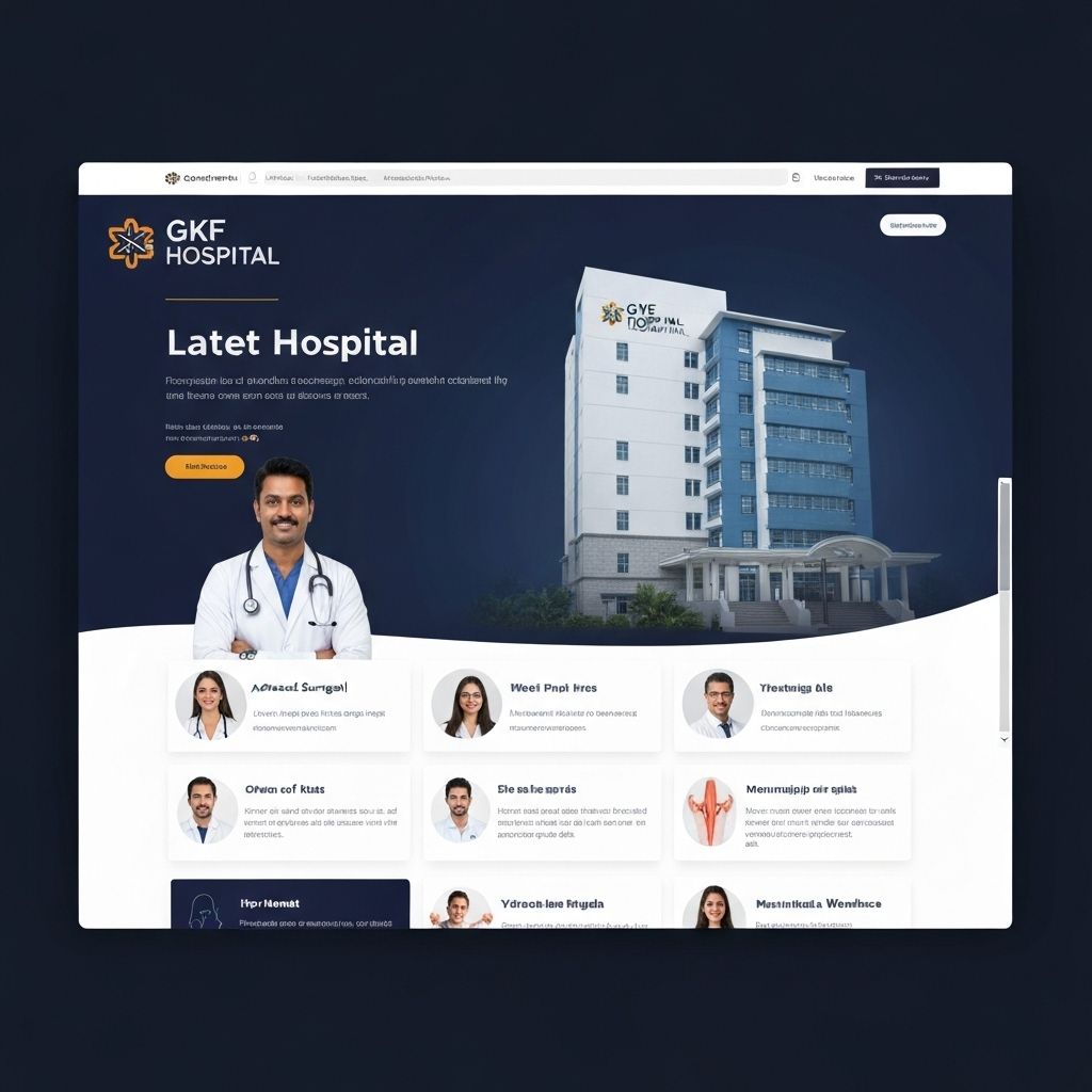 GKF Hospital Website App Preview