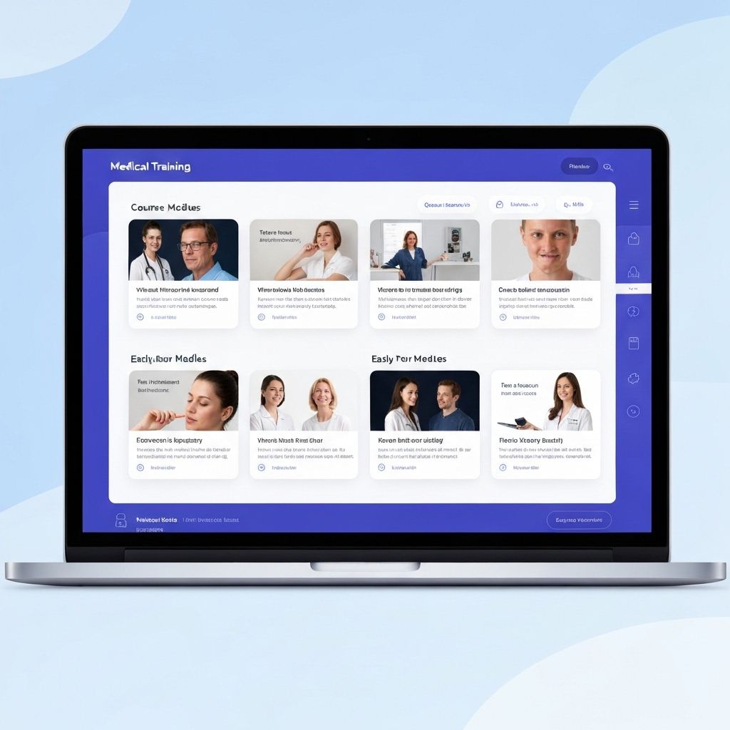 Medical Training Platform App Preview