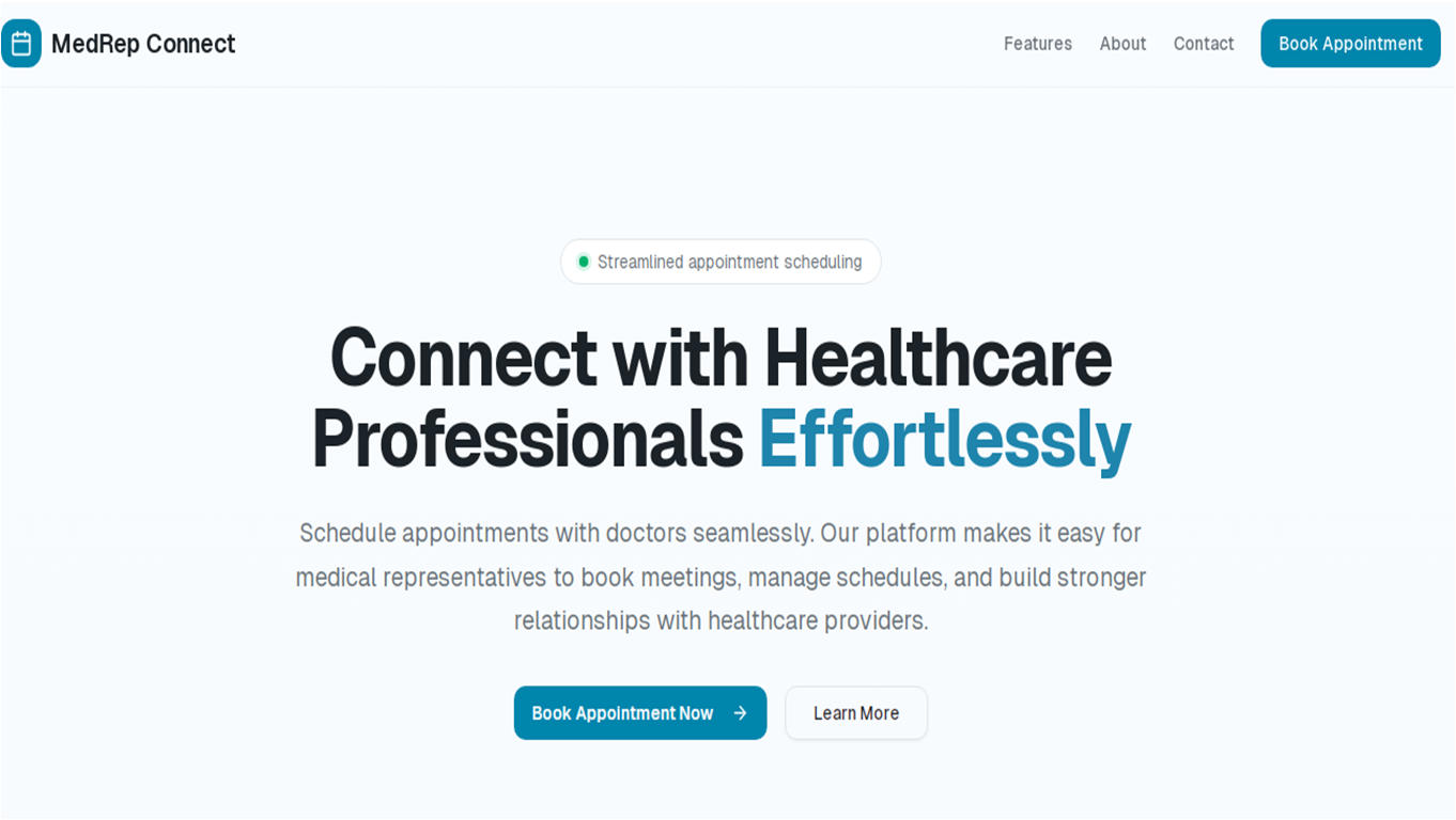 Med Rep Appointments App Preview